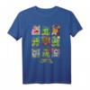 HapDog Group Grid Distressed T-Shirt - Langlebiges Digitaldruck-Shirt für Männer, Party-Outfit & Geschenkidee