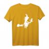 Hexe mit Besen und Katze Kinder T-Shirt – Perfekt für Halloween, Märchenfeste & Kindergeburtstage