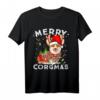 Corgi Hunde-Rentier Merry Corgmas Santa Corgi Weihnachten T-Shirt – Lustiges Geschenk für Corgi-Hundeliebhaber und Tierarzt-Fans