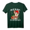 Corgi Hunde-Rentier Merry Corgmas Santa Corgi Weihnachten T-Shirt – Lustiges Geschenk für Corgi-Hundeliebhaber und Tierarzt-Fans