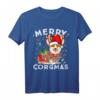 Corgi Hunde-Rentier Merry Corgmas Santa Corgi Weihnachten T-Shirt – Lustiges Geschenk für Corgi-Hundeliebhaber und Tierarzt-Fans