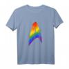 Star Trek Discovery Pride Large Chest Logo T-Shirt – Offizielles Star Trek Merchandise für Fans und Pride-Unterstützer