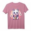 Retro Bubble Tea Shirt für Kinder mit Kawaii Panda – Perfektes Geschenk für Boba- und Milchtee-Liebhaber, Geburtstag & Weihnachten