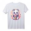 Retro Bubble Tea Shirt für Kinder mit Kawaii Panda – Perfektes Geschenk für Boba- und Milchtee-Liebhaber, Geburtstag & Weihnachten