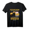 Kinder Bagger T-Shirt - Entschuldigung das ich zu spät bin, Baustellenfahrzeuge & Baumaschinen Motiv für Jungen und Mädchen