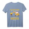 Kinder Bagger T-Shirt - Entschuldigung das ich zu spät bin, Baustellenfahrzeuge & Baumaschinen Motiv für Jungen und Mädchen