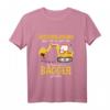 Kinder Bagger T-Shirt - Entschuldigung das ich zu spät bin, Baustellenfahrzeuge & Baumaschinen Motiv für Jungen und Mädchen