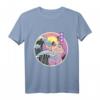 Aesthetic Vaporwave Japan Style T-Shirt mit Katze - 90s Retro Anime Merch für Otaku, Egirl, Pastel Goth & Japan Fans