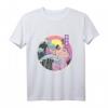 Aesthetic Vaporwave Japan Style T-Shirt mit Katze - 90s Retro Anime Merch für Otaku, Egirl, Pastel Goth & Japan Fans