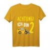 Kinder 2. Geburtstag T-Shirt - Bagger Motiv für Jungen, Geschenkidee für den zweiten Geburtstag, ideal für Kinderpartys & Geburtstagsfeiern