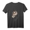Niedliches Katzen-Motiv T-Shirt mit schönem Aufdruck – Unisex Design für Katzenliebhaber, Damen & Herren