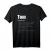 Tom Jungen Geschenk T-Shirt – Personalisierte Geburtstagsgeschenke mit Namen für Jungen
