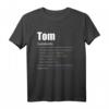 Tom Jungen Geschenk T-Shirt – Personalisierte Geburtstagsgeschenke mit Namen für Jungen