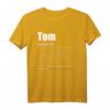 Tom Jungen Geschenk T-Shirt – Personalisierte Geburtstagsgeschenke mit Namen für Jungen