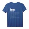 Tom Jungen Geschenk T-Shirt – Personalisierte Geburtstagsgeschenke mit Namen für Jungen