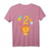Kinder 2. Geburtstag T-Shirt mit Löwe - Niedliches Dschungel-Motto Geschenk für Zweijährige Jungen und Mädchen