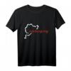 Nürburgring Nürburgring Tag Track Map Grafik T-Shirt – Klassisch geschnitten, doppelt genähter Saum, perfekt für Motorsportfans