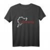 Nürburgring Nürburgring Tag Track Map Grafik T-Shirt – Klassisch geschnitten, doppelt genähter Saum, perfekt für Motorsportfans
