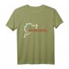 Nürburgring Nürburgring Tag Track Map Grafik T-Shirt – Klassisch geschnitten, doppelt genähter Saum, perfekt für Motorsportfans