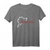 Nürburgring Nürburgring Tag Track Map Grafik T-Shirt – Klassisch geschnitten, doppelt genähter Saum, perfekt für Motorsportfans
