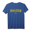 SCHWEDEN Flagge Damen Herren Kinder | Blau Schweden T-Shirt mit klassischem Schnitt