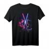 Star Wars Obi-Wan Kenobi vs Darth Vader Lightsaber Face Off T-Shirt - Offizielles Star Wars Merchandise für Fans