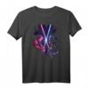 Star Wars Obi-Wan Kenobi vs Darth Vader Lightsaber Face Off T-Shirt - Offizielles Star Wars Merchandise für Fans