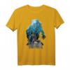 Marvel Black Panther Collage Silhouette Wakanda Fill T-Shirt - Offiziell Lizenzierte Superhelden Fanbekleidung
