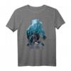 Marvel Black Panther Collage Silhouette Wakanda Fill T-Shirt - Offiziell Lizenzierte Superhelden Fanbekleidung