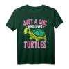 Nur ein Mädchen, das Schildkröten liebt - Kawaii Schildkröte T-Shirt für Kinder, perfekt als Geschenk für Natur- und Tierfreunde