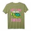 Nur ein Mädchen, das Schildkröten liebt - Kawaii Schildkröte T-Shirt für Kinder, perfekt als Geschenk für Natur- und Tierfreunde
