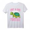 Nur ein Mädchen, das Schildkröten liebt - Kawaii Schildkröte T-Shirt für Kinder, perfekt als Geschenk für Natur- und Tierfreunde