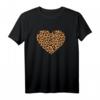 Leopard Herz Gepard Muster Tier T-Shirt für Damen – Niedliches Leoparden- und Geparden-Design, Perfekt für Frauen und Mädchen