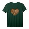 Leopard Herz Gepard Muster Tier T-Shirt für Damen – Niedliches Leoparden- und Geparden-Design, Perfekt für Frauen und Mädchen