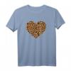 Leopard Herz Gepard Muster Tier T-Shirt für Damen – Niedliches Leoparden- und Geparden-Design, Perfekt für Frauen und Mädchen