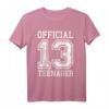 Offizielles Teenager 13. Geburtstag T-Shirt für Mädchen und Jungen - Perfektes Geschenk für den besonderen 13. Geburtstag