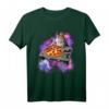 DJ Cat eats pizza in galaxy T-Shirt – Lustiges Space Kitten Cats Lover Shirt für Katzen- und Musikfans