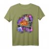 DJ Cat eats pizza in galaxy T-Shirt – Lustiges Space Kitten Cats Lover Shirt für Katzen- und Musikfans