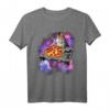DJ Cat eats pizza in galaxy T-Shirt – Lustiges Space Kitten Cats Lover Shirt für Katzen- und Musikfans