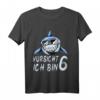 Kinder Hai Geburtstagsshirt für 6 Jahre – Lustiges Geburtstagsoutfit für Jungen und Mädchen mit Haifisch-Design