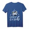 Kinder Hai Geburtstagsshirt für 6 Jahre – Lustiges Geburtstagsoutfit für Jungen und Mädchen mit Haifisch-Design