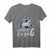 Kinder Hai Geburtstagsshirt für 6 Jahre – Lustiges Geburtstagsoutfit für Jungen und Mädchen mit Haifisch-Design