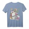 HapDog Bambi Thumper Vintage Floral Portrait T-Shirt – Lizenziertes Disney Fan Shirt für Geburtstagsfeier & Nostalgie-Liebhaber