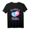 Zuckerwatte Mädchen & Frauen T-Shirt - Buntes Candy Girl Design für Geburtstage, Süßigkeiten-Fans und alle, die Spaß an bunten, verspielten Styles haben