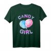 Zuckerwatte Mädchen & Frauen T-Shirt - Buntes Candy Girl Design für Geburtstage, Süßigkeiten-Fans und alle, die Spaß an bunten, verspielten Styles haben