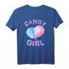 Zuckerwatte Mädchen & Frauen T-Shirt - Buntes Candy Girl Design für Geburtstage, Süßigkeiten-Fans und alle, die Spaß an bunten, verspielten Styles haben