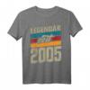 Lustiges 19. Geburtstag T-Shirt für Junge & Mädchen - Witzige Geschenkidee und Partydeko für den 19. Geburtstag 2005