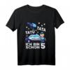 Kinder Ich bin 5 Polizei Tatü Tata Polizeiauto T-Shirt – Lustiges Geburtstagsgeschenk für kleine Polizei-Fans