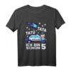 Kinder Ich bin 5 Polizei Tatü Tata Polizeiauto T-Shirt – Lustiges Geburtstagsgeschenk für kleine Polizei-Fans