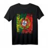 PORTUGAL Flagge T-Shirt für Damen, Herren und Kinder – Klassisch geschnitten, doppelt genähter Saum, perfekt für Fans und Reisen